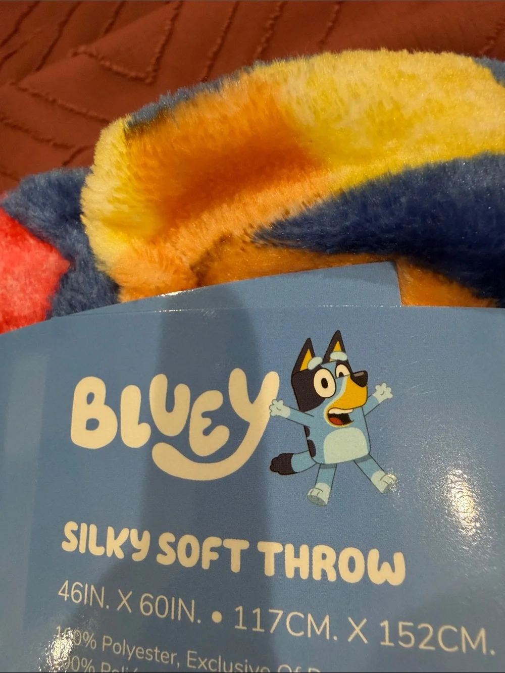 Bluey Silky Soft Plush Throw - 46” x 60 in
